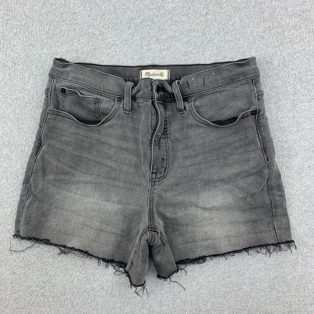Madewell Gray Washed Denim Jean Shorts